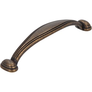 Maniglia per mobili Siro 2262 in metallo effetto ottone antico, interasse 96 mm.