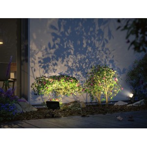 Paulmann Outdoor Flood Spot, faretto da giardino a LED nero per illuminare piante e facciate.
