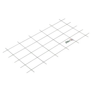 Spalliera metallica bianca 150x75 cm con fissaggi, supporto per piante rampicanti.