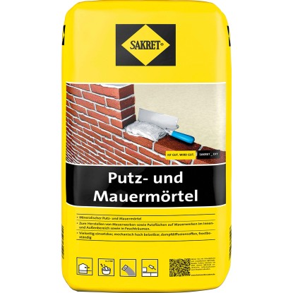 Sakret Putz- und Mauermörtel Grau 10 kg