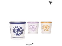 Portavaso in ceramica Malaga assortito Ø 12 x 10 cm / 1 pz.