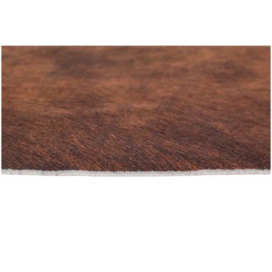 Tappeto in ecopelliccia Amarillo marrone-nero, 125x155 cm, design simil-mucca.