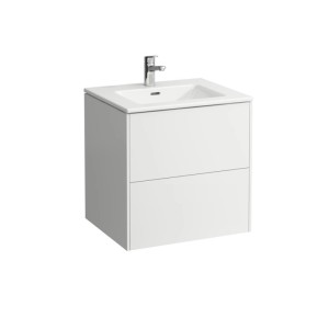 Ensemble de meubles de salle de bains Laufen Pro S avec lavabo et meuble sous-vasque, orme foncé, 60 cm.