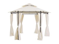 Beliani Pavillon Portel Beige/Schwarz