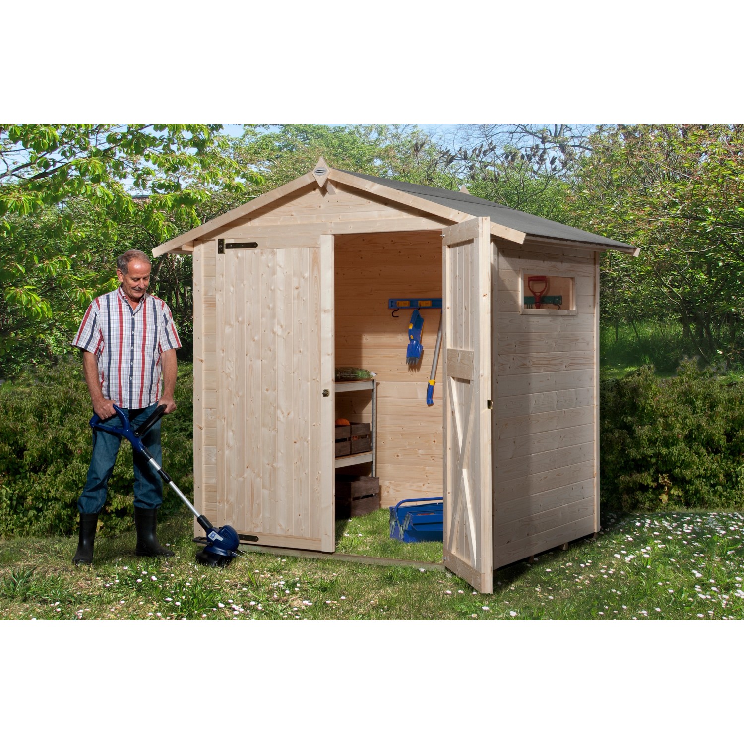 OBI HolzGartenhaus Kompakt B 198 x 148 cm kaufen bei OBI