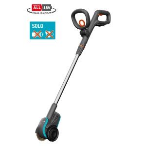 Gardena EasyWeed 1800/18V P4A Solo spazzola per fughe a batteria per la rimozione delle erbacce su vialetti e terrazze.