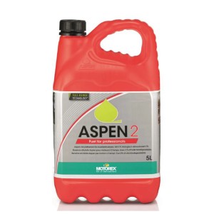 Motorex Aspen essence 2 temps, bidon de 5 litres pour moteurs 2 temps.