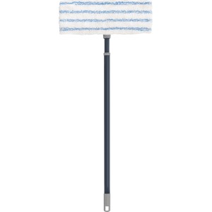 Kit de nettoyage de sol OBI, 3 pièces avec manche télescopique et 2 housses de balai pour le nettoyage des sols.