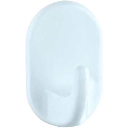 Wenko Ovalhaken Kunststoff Weiss 3er-Set