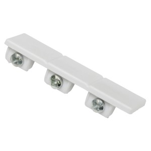 Gardinia embout, lot de 2, pour rail à rideaux japonais 3 voies, blanc.