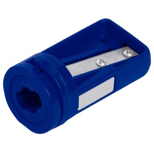 Taille-crayon bleu LUX Comfort pour crayons de charpentier.