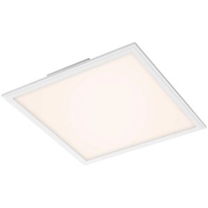 Panneau LED CCT Briloner blanc, plafonnier dimmable avec télécommande.