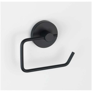 Porta carta igienica nero Wenko Vacuum-Loc® Milazzo in acciaio.