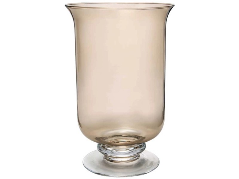 Vaso decorativo vaso in vetro trasparente H 12 cm, Ø 19 cm