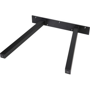 Base per tavolo a forma di A nera, 700x710 mm, per tavoli personalizzati.