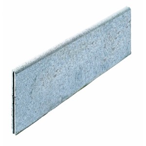 Bordure de jardin grise en béton, 100x30x5 cm, pour délimiter massifs et allées.