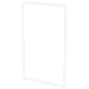 Profilo di design Modino Priamos, bianco (RAL 9003), accessorio per scatole di derivazione.