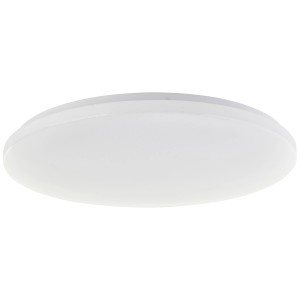 Plafonnier LED rond blanc Leonie avec fonction RGB, diamètre 49 cm.