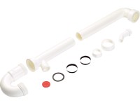 Röhrensiphon 44,8 mm (G 1 1/2) Weiss
