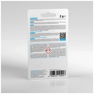 Pigment gris argile Knauf Compact Color, paquet de 2g pour enduit, peinture pour intérieur et extérieur.