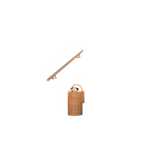 Kit complet de main courante V2A, longueur 120 cm, acier inoxydable pour intérieur et extérieur.
