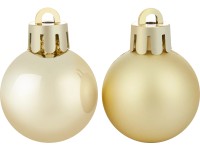 Weihnachtskugel-Set Gold Ø 3 cm / 24-tlg.