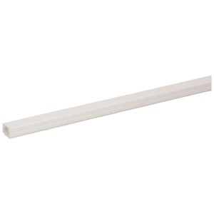 Goulotte de câbles blanche autocollante, 16x10 mm, longueur 2 m. Gestion pratique des câbles pour votre maison.