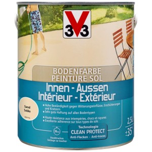 V33 Bodenfarbe Innen/Aussen Sand 2,5 l