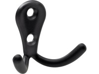 Hettich Mantelhaken Zinkdruckguss Schwarz (HxBxT) 44 x 54 x 24 mm