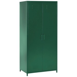 Vestiaire métallique vert Beliani Varna, 171x76x50cm, pour fournitures de bureau.