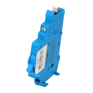 Sectionneur de neutre Hager bleu 63A pour interrupteur différentiel.