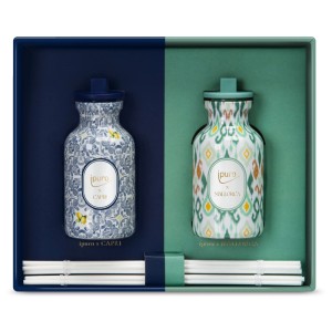 Ipuro Limited Edition Coffret Cadeau Capri & Mallorca, 2 diffuseurs de parfum avec bâtonnets parfumés dans un coffret cadeau.