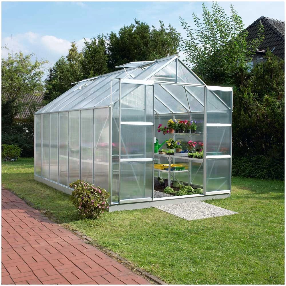 Vitavia Gewächshaus Uranus 11500 mit Fundament (HxBxT) 248 x 257 x 445