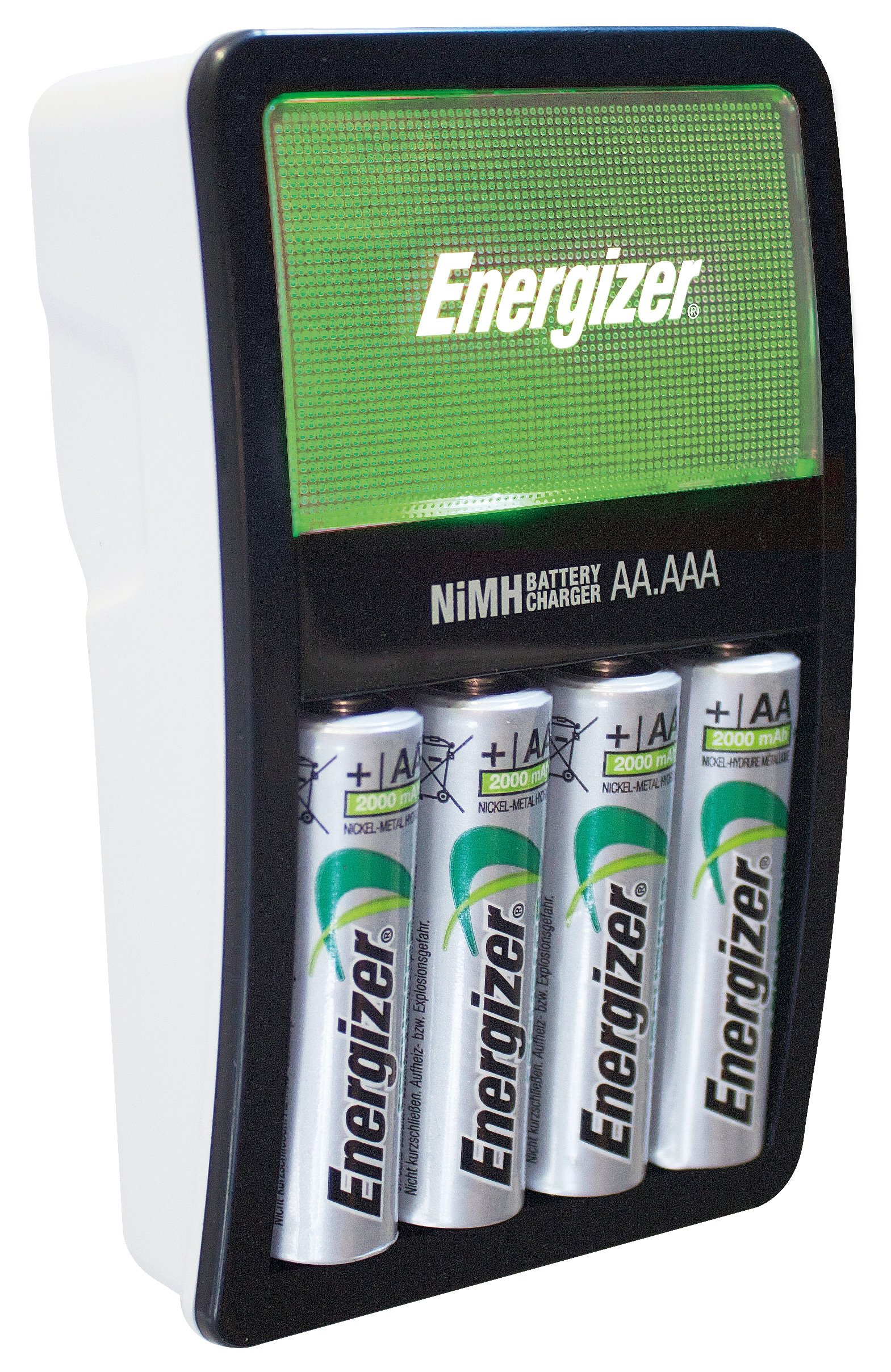 Energizer Recharge per batterie maxi incl. 4 x batterie AA 2'000 mAh