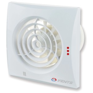 Ventilateur axial blanc Proself 100 Quiet pour salle de bain/WC, Ø 100 cm.