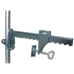 Morsetto da muro Trixie con asta telescopica (1-2m) per fissare reti di sicurezza per gatti.