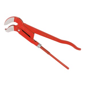 Clé à tube d'angle rouge LUX avec mâchoire en S, 38 mm (1 1/2") Comfort, pour plomberie.