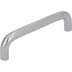 Maniglia per mobili Siro 6211 cromata lucida, maniglia ad arco con interasse di 96 mm.