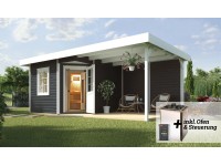 Weka Saunahaus Salo Sparset Anthrazit BioS 7,5 kW Weka Saunahaus Salo Sparset Anthrazit BioS 7,5 kW