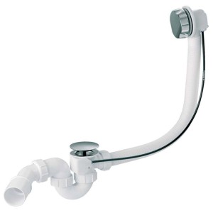 Siphon pour baignoire Cersanit, vidange et trop-plein automatiques, version XL.