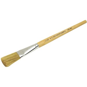Pennello per ritocchi LUX misura 5 con setole naturali e manico in legno.