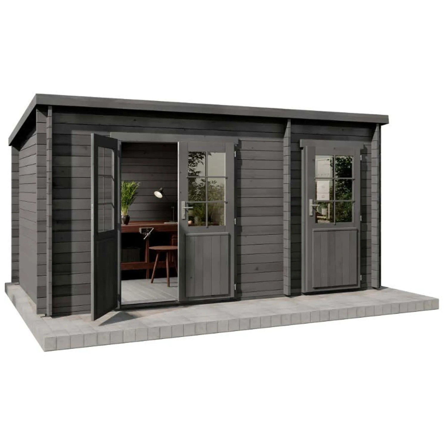 Alpholz Gartenhaus Maria Mit Anbau Holz Grau HxBxT 2 29 X 4 5 X 2 79 alpholz-gartenhaus-maria-mit-anbau-holz-grau-hxbxt-2-29-x-4-5-x-2-79