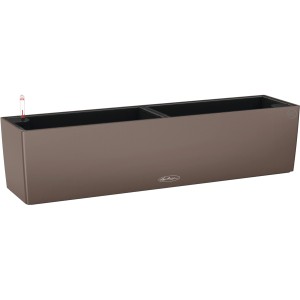 Jardinière Lechuza Balconera Color 80 couleur muscade, 79 cm de large, avec système d'arrosage.