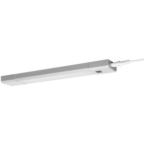 Luminaire sous meuble LED Ledvance Linear Slim, 30 cm, argenté. Luminaire de cuisine mince avec détecteur de mouvement.