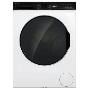 Lavatrice a carica frontale SPC WA814ACH-WIFI bianca con display LED e oblò nero, capacità 8 kg.