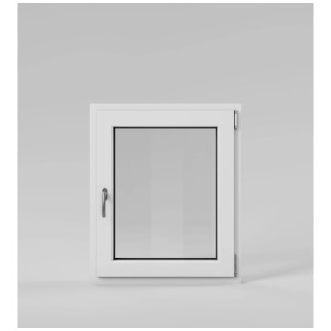 Fenêtre PVC Roro blanc, oscillo-battante, droite, 70x90 cm.