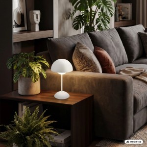 Briloner Lampada tavolo LED Kugle dimmerabile Bianco opaco 250 lm / Ø 16 x 29 cm