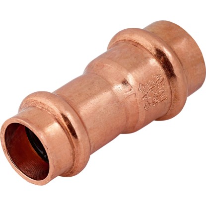 Manicotto di riduzione a pressare rame Ø 18 x Ø 15 mm