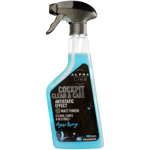 Nettoyant Cockpit Alpha Line, flacon pulvérisateur 500ml pour l'entretien auto.