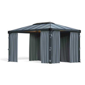 Set di tende per gazebo Palram Martinique, altezza 217 cm, lunghezza 401 cm, in poliestere impermeabile.